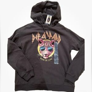 Def Leppard Hoodie Rock of Ages Women’s Large New with Tags
